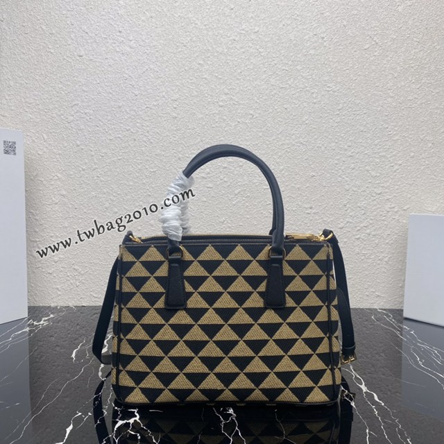 Prada專櫃新款刺繡織物包 1BA863 普拉達刺繡織物殺手包手提女包 csp1646
